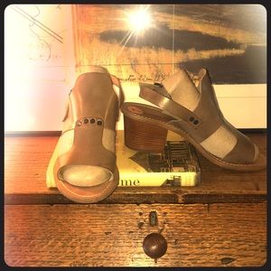 Barbara Barbieri Italian leather block heel.